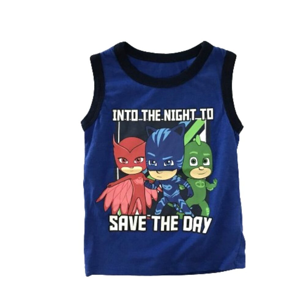 6/$25 Boys 24m Summer Tank Top, Happy Threads
